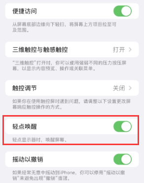 湟源苹果授权维修站分享iPhone轻点无法唤醒怎么办