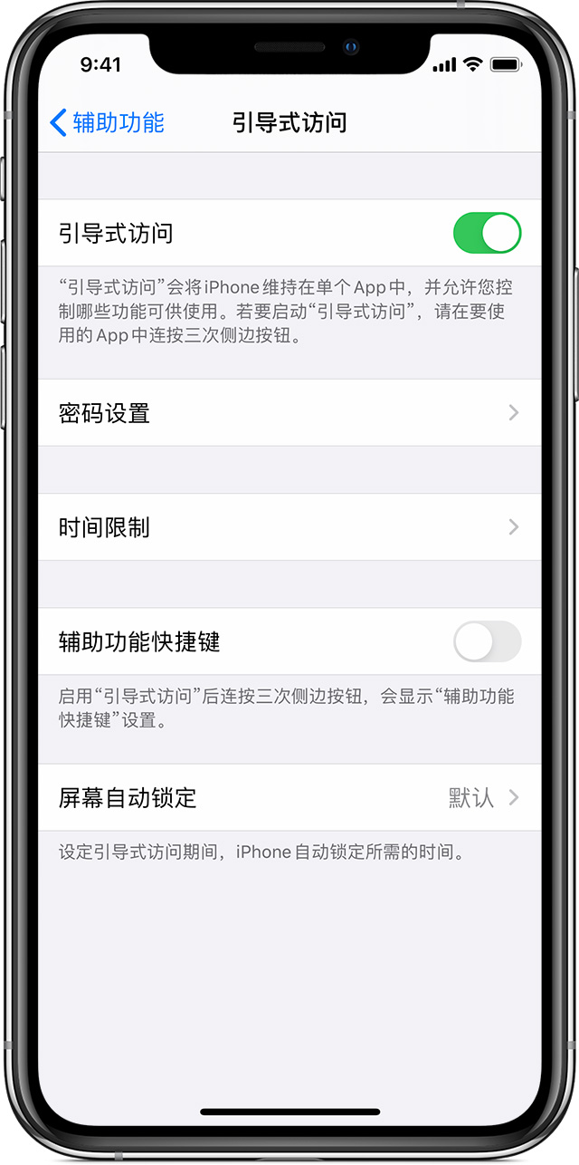 湟源苹果手机维修分享如何在 iPhone 上退出引导式访问 