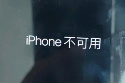 湟源苹果服务网点分享锁屏界面显示“iPhone 不可用”如何解决 